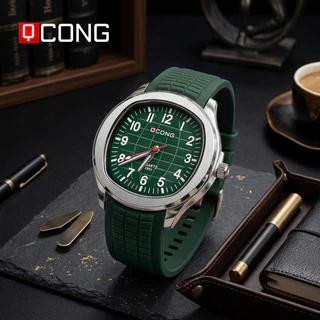 นาฬิกาข้อมือผู้ชาย QCONG รุ่น Classic ด้วยดีไซน์หน้าปัดตัวเลขที่อ่านง่ายและชัดเจน