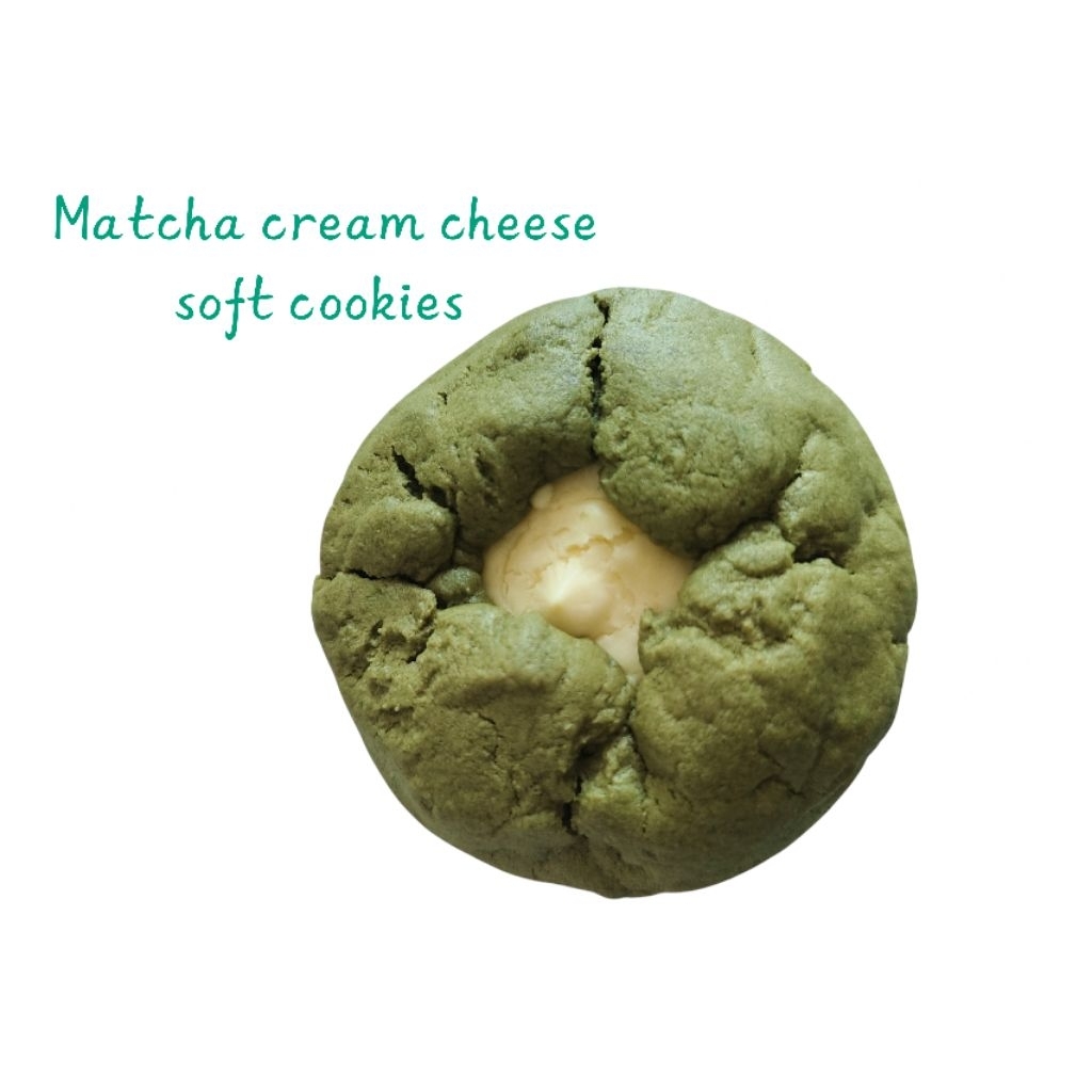matcha cream cheese soft cookies ชิ้นละ 75 กรัม