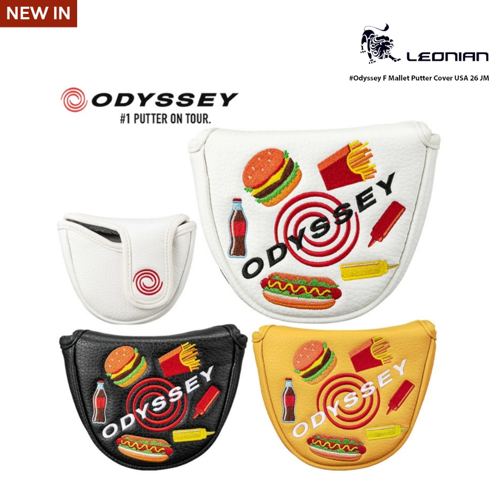 Headcover Odyssey F Mallet Putter USA 26 JM