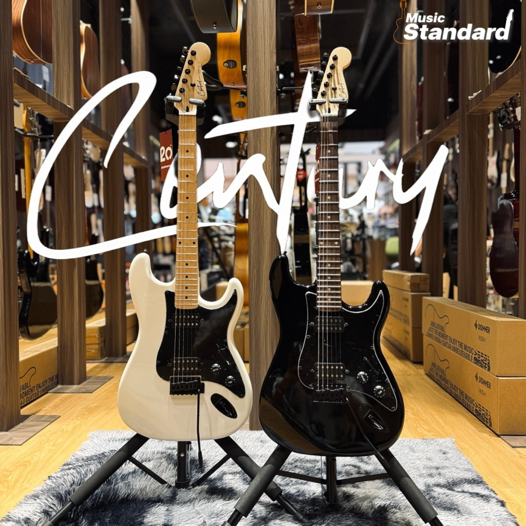 Century DST Dark Series Strat กีตาร์ไฟฟ้า ฟรีของแถมหลายรายการ