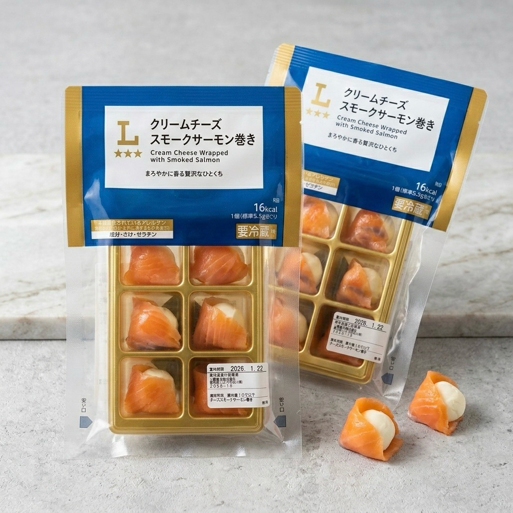 พรีออเดอร์ Cream Cheese Wrapped with Smoked Salmon​ 🐠แซลม่อน​รมควัน​ห่อชีส🧀