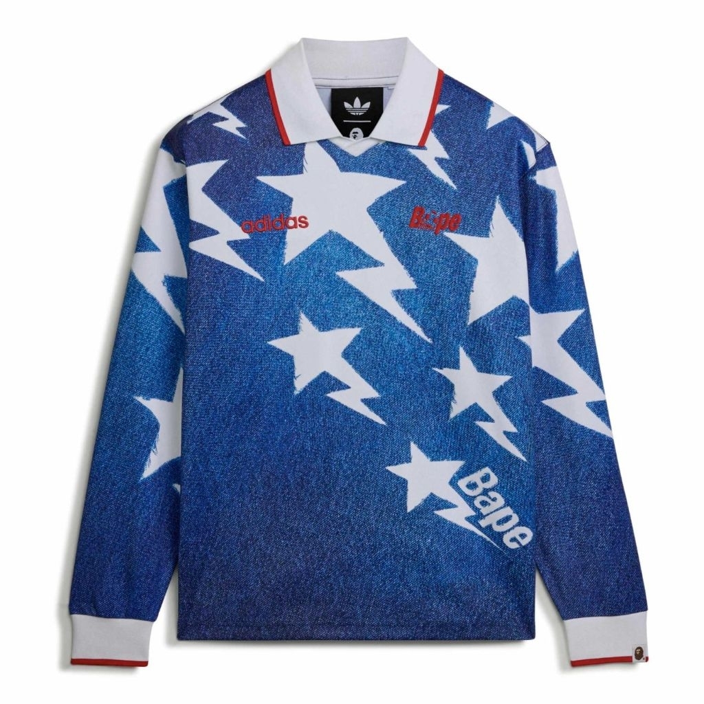 พรีออเดอร์ Adidas X Bape A Bathing Ape LSL Star Jersey เสื้อบอล ของใหม่ รอของ 3-4 weeks ของแท้