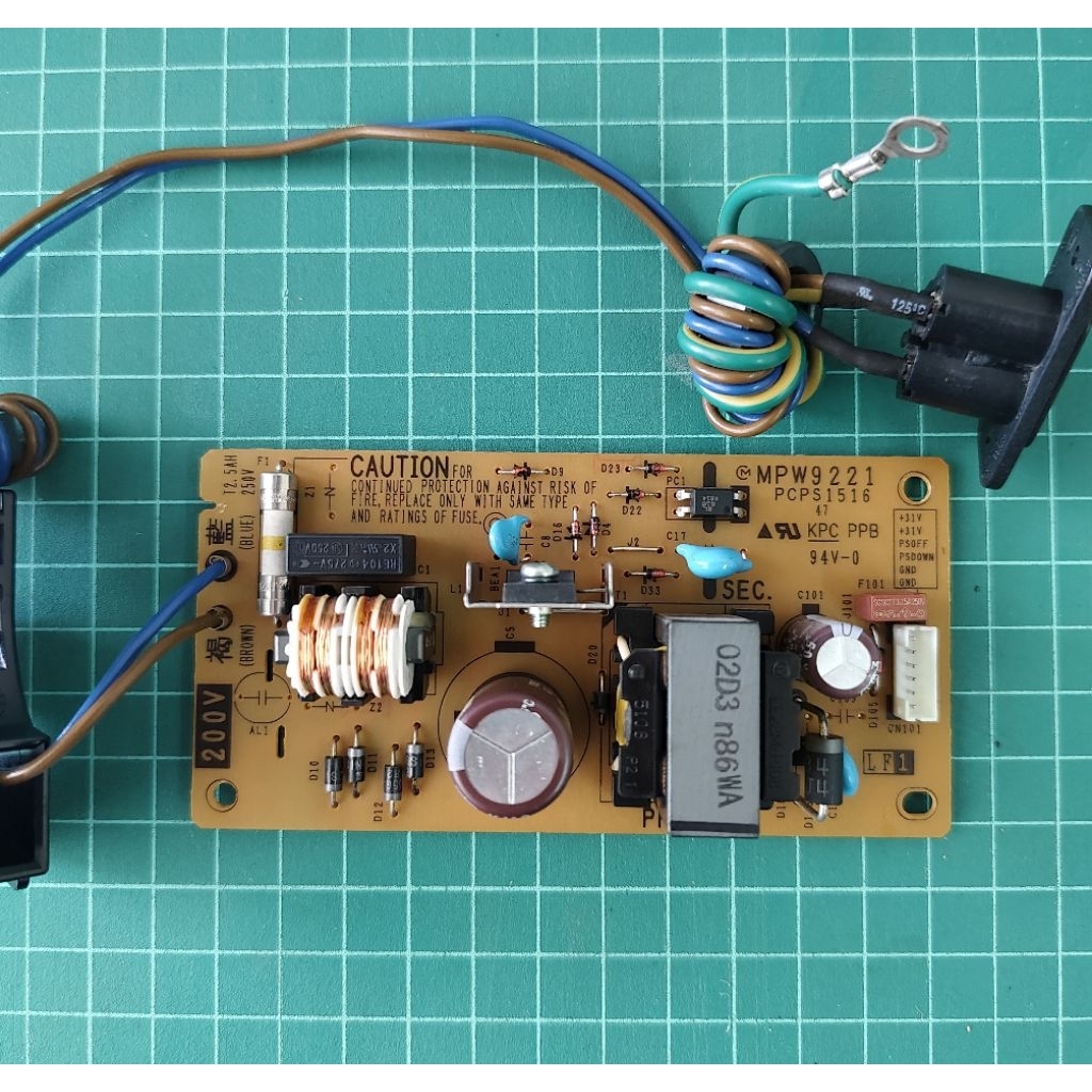 Power Board 220V.  บอร์ดจ่ายไฟ Brother T310 T510 T520  T710 T720  T810 T820 T920 T910 ของแท้ มือสอง