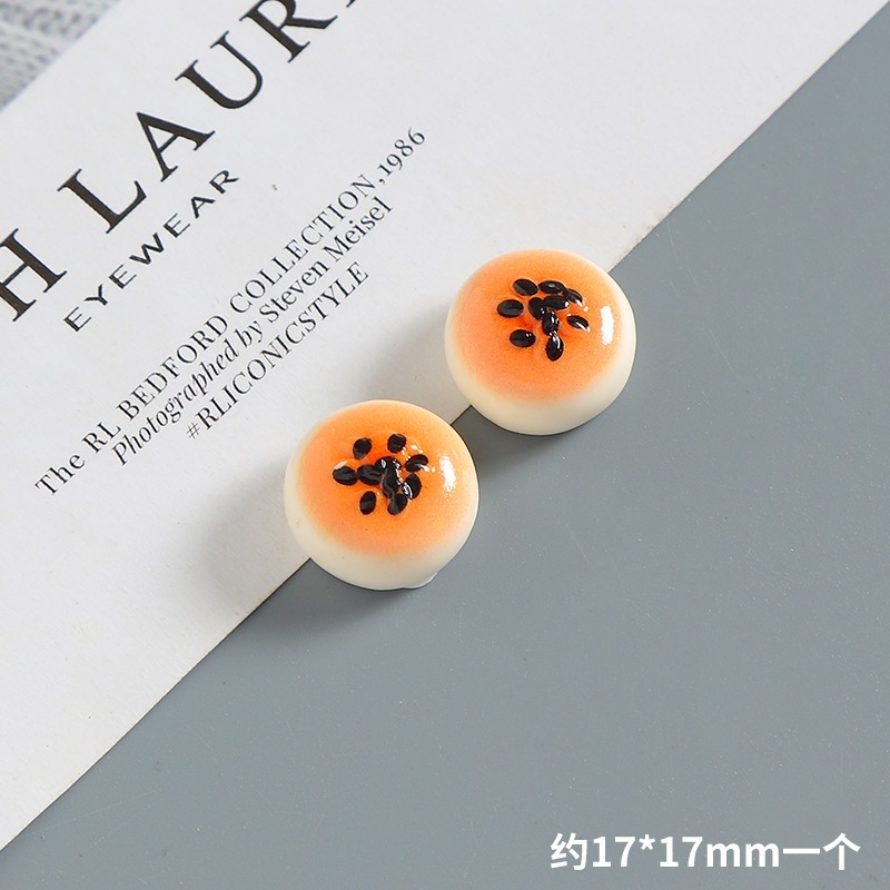 j289 ขนมเปี๊ยโรยงาดำของจิ๋วของเล่น แพ็คละ 10 ชิ้น
