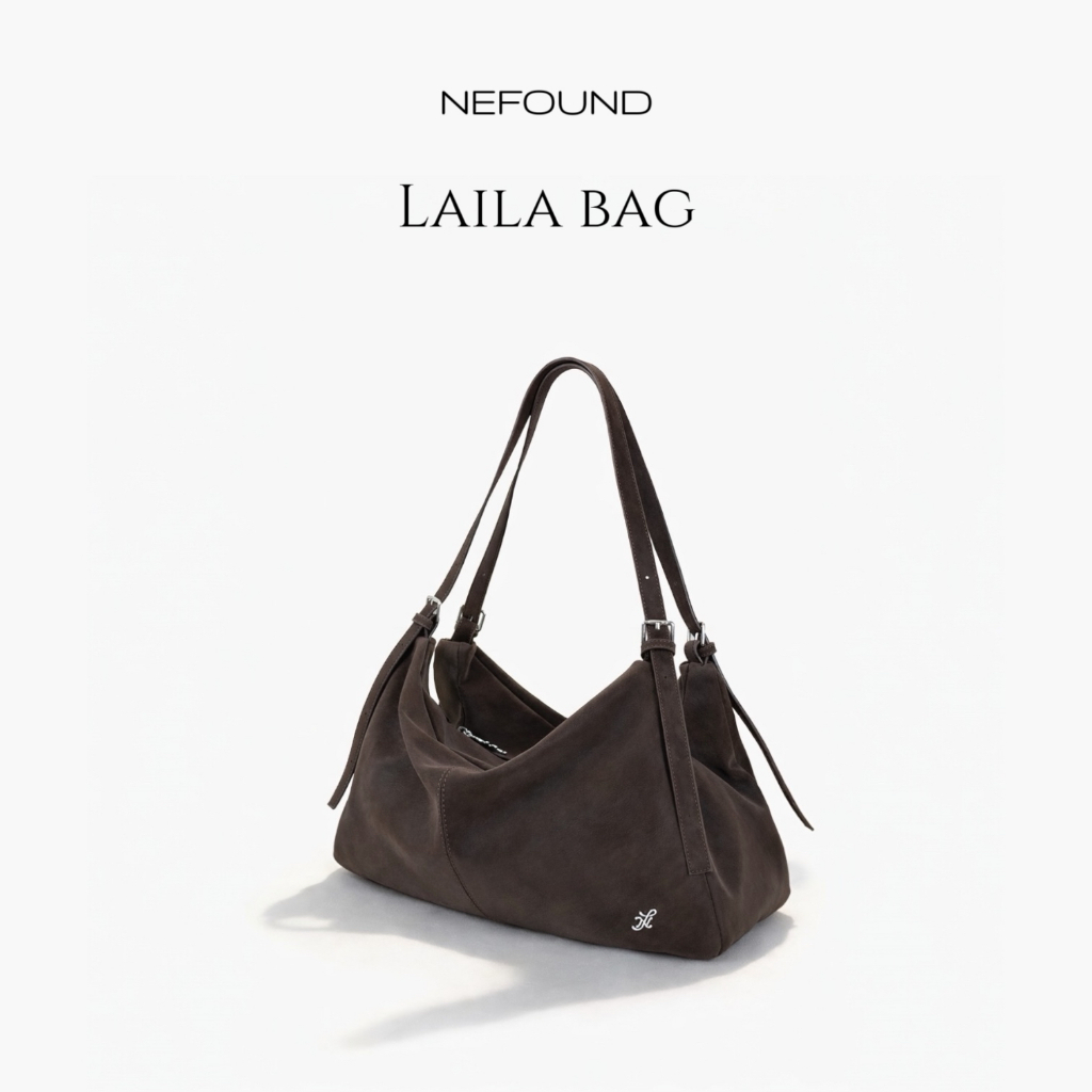 NF25046 NEFOUND กระเป๋าโฮโบรุ่น Laila bag หนัง PU Premium