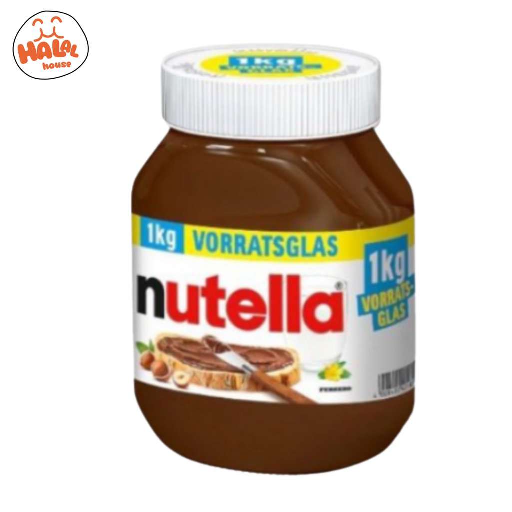แยมนูเทลล่า Nutella 1kg (ขวดแก้ว)