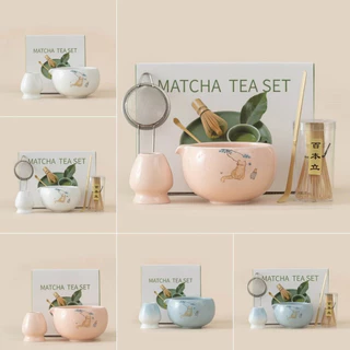 MIPH ชุดชงมัทฉะญี่ปุ่น เซรามิค 2/5/7 ชิ้น พร้อมแปรงชงชา สำหรับ Matcha Lover