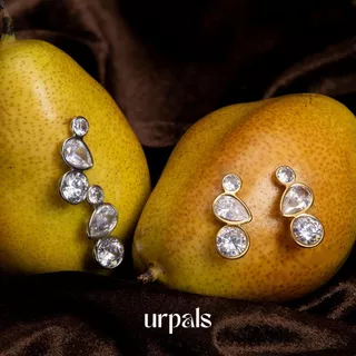 URPALS ต่างหู Stainless ชุบทอง18K ทนน้ำ ทนเหงื่อได้ดี