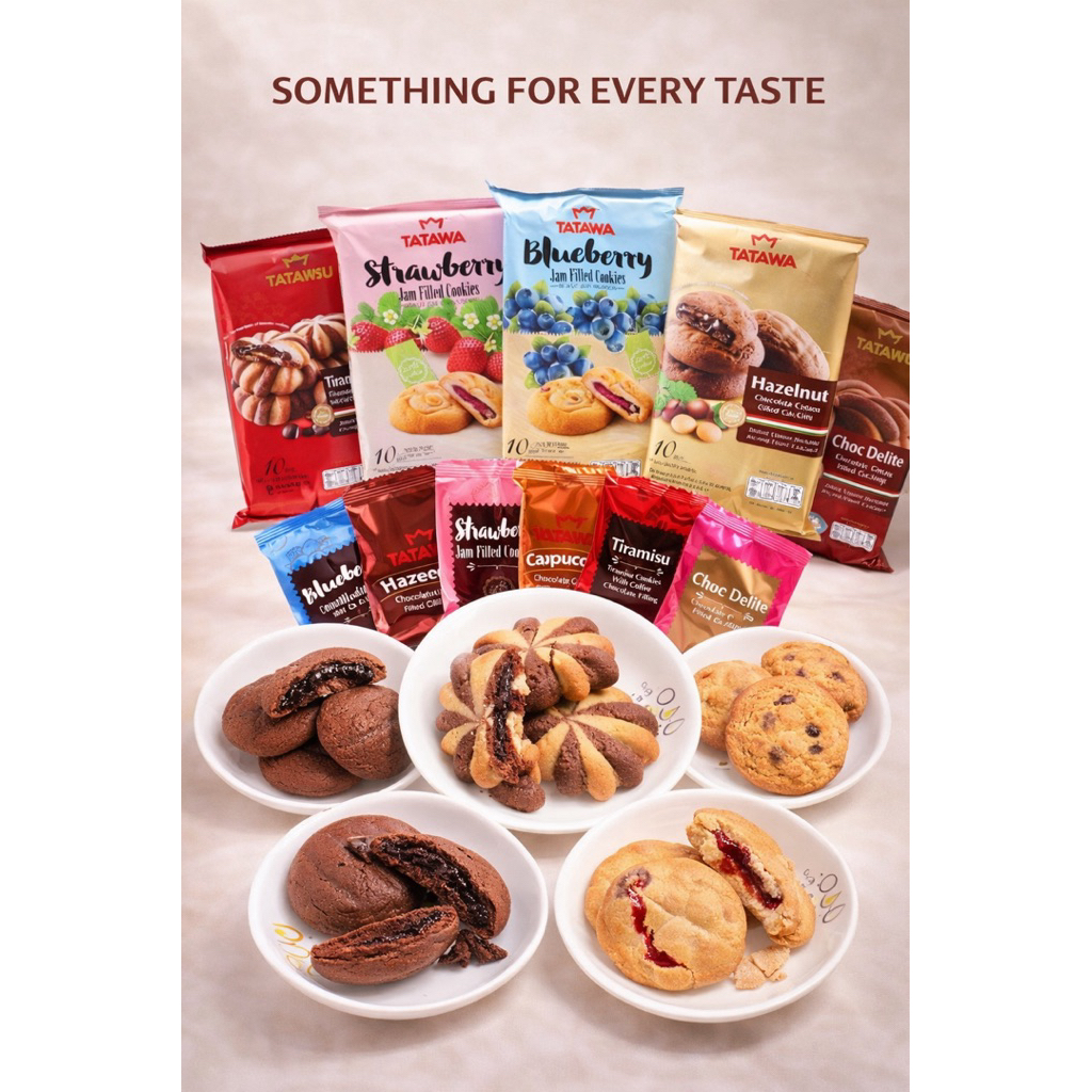 🍪 พร้อมส่ง คุกกี้ TATAWA คุกกี้นิ่มสอดไส้หลายรสชาติ 🔥