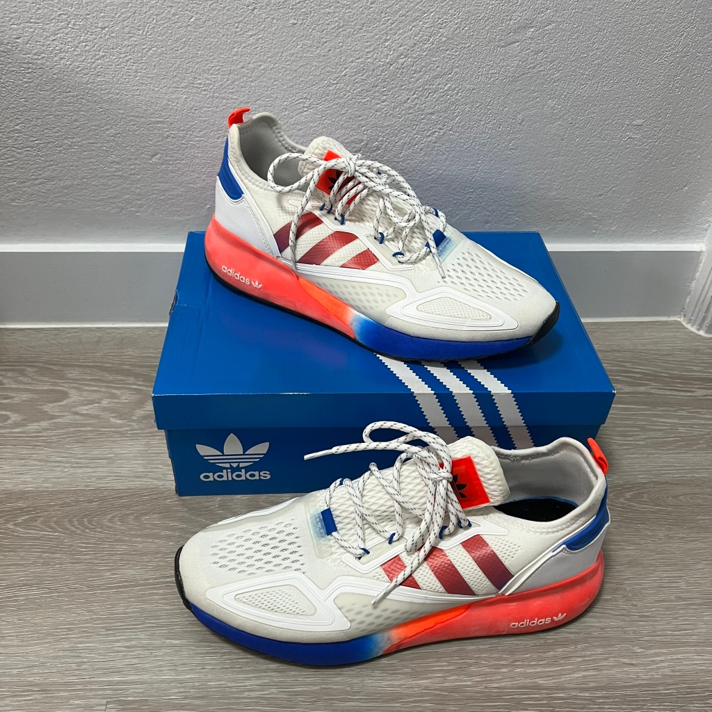 (ลิขสิทธิ์แท้) รองเท้าลำลอง Adidas ZX 2K boost size eu46/29.5cm มือสอง (FV9996)