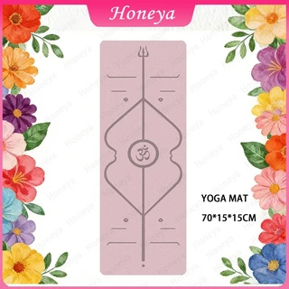 YOGA MAT & Pilates เสื่อโยคะยางพารา PU เสื่อพิลาทิศ หนา 5mm ** แถมฟรีสายรัด 1เส้นคละสี ** xd