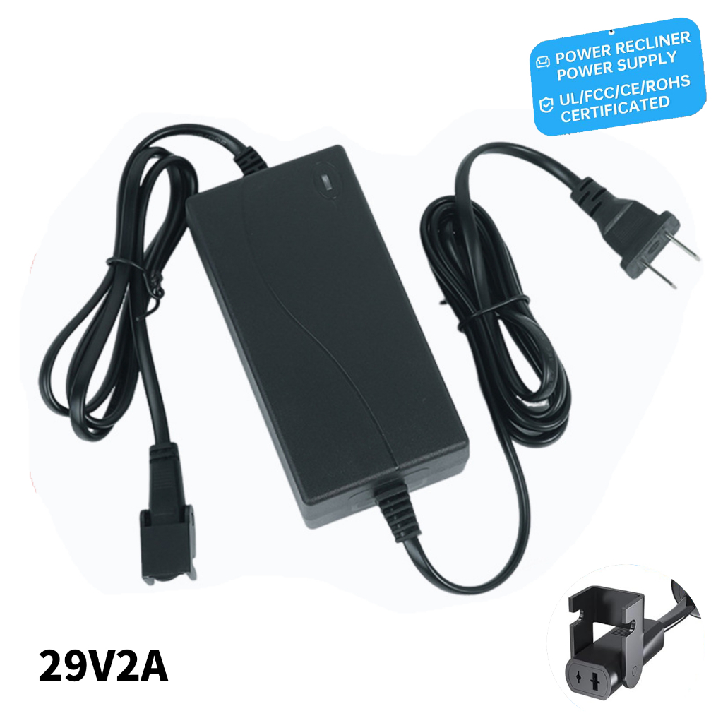29V 2A Supply Transformer 2-Pin Connector Universal Power AC/DC Recliner Adapter แหล่งจ่ายไฟผู้เอนกา