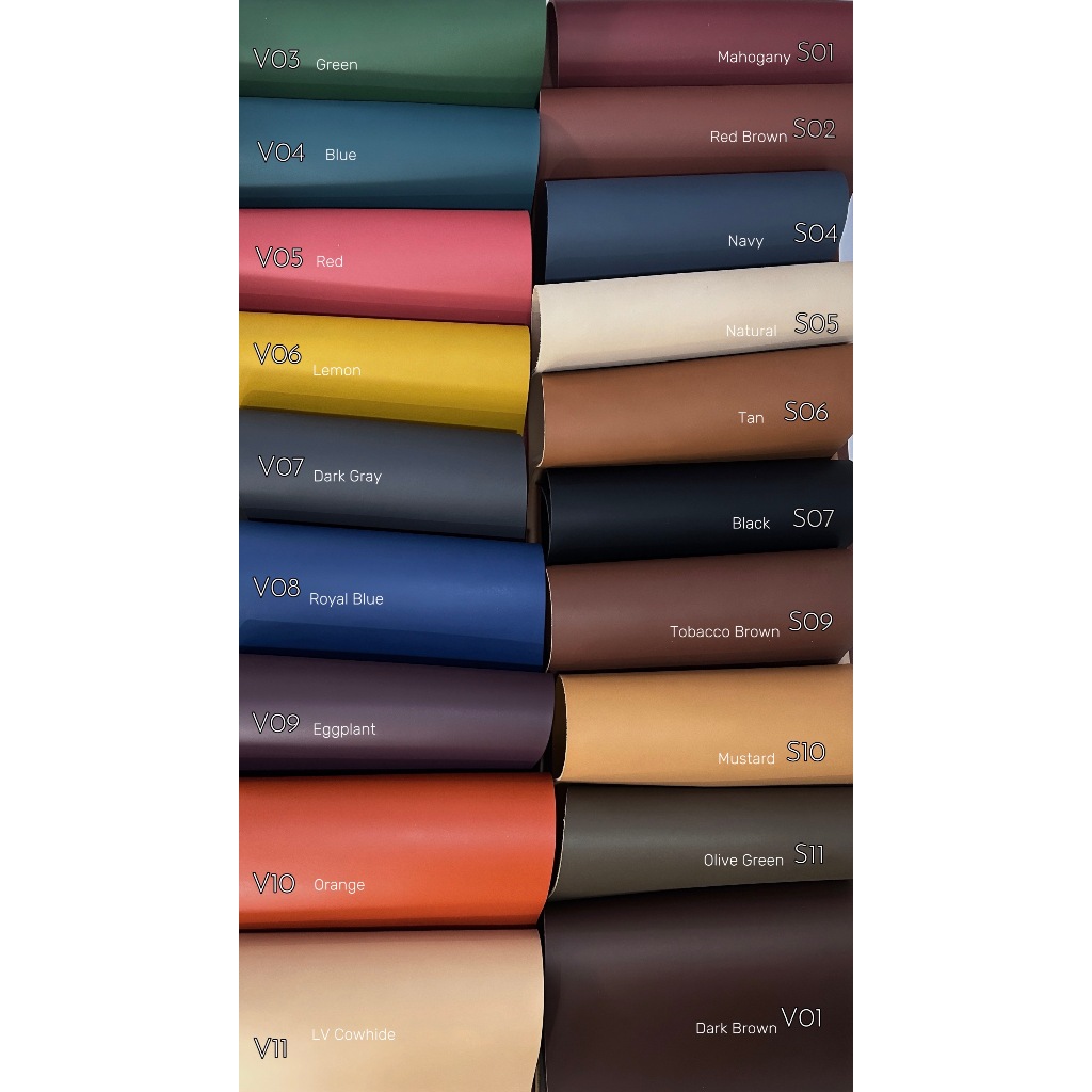 A5/A4/A3 หนังฟอกฝาดพื้นนอกหน้าเรียบ (Smooth Veg Tanned Leather)