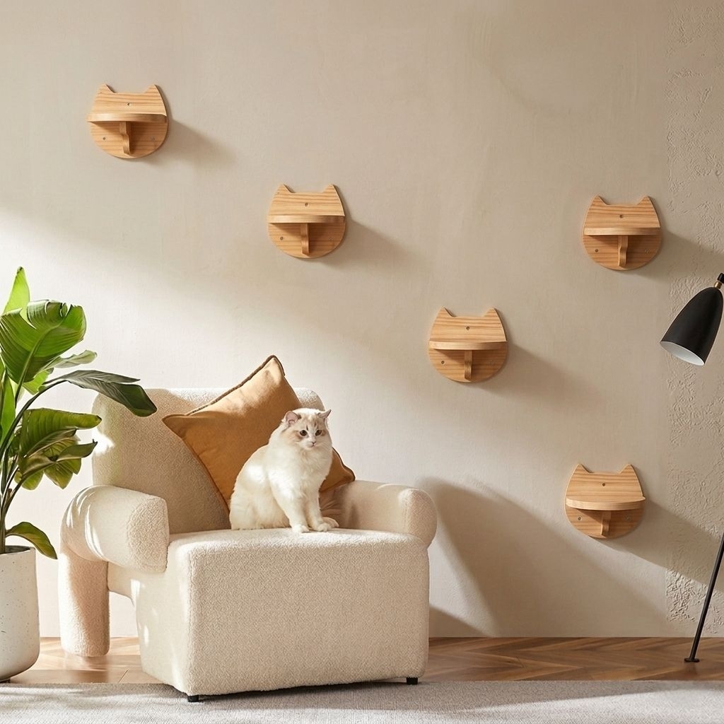 Cat wall ชั้นปีนแมว แท่นกระโดดติดผนังขนาดเล็ก
