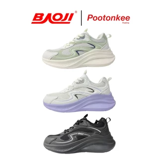 Baoji รุ่น BJW 1184 รองเท้าผ้าใบบาโอจิ รองเท้าผ้าใบผู้หญิง ผูกเชือก ไซส์ 37-41 ของแท้ สินค้าพร้อมส่ง