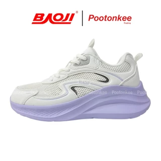 Baoji รุ่น BJW 1184 รองเท้าผ้าใบบาโอจิ รองเท้าผ้าใบผู้หญิง ผูกเชือก ไซส์ 37-41 ของแท้ สินค้าพร้อมส่ง