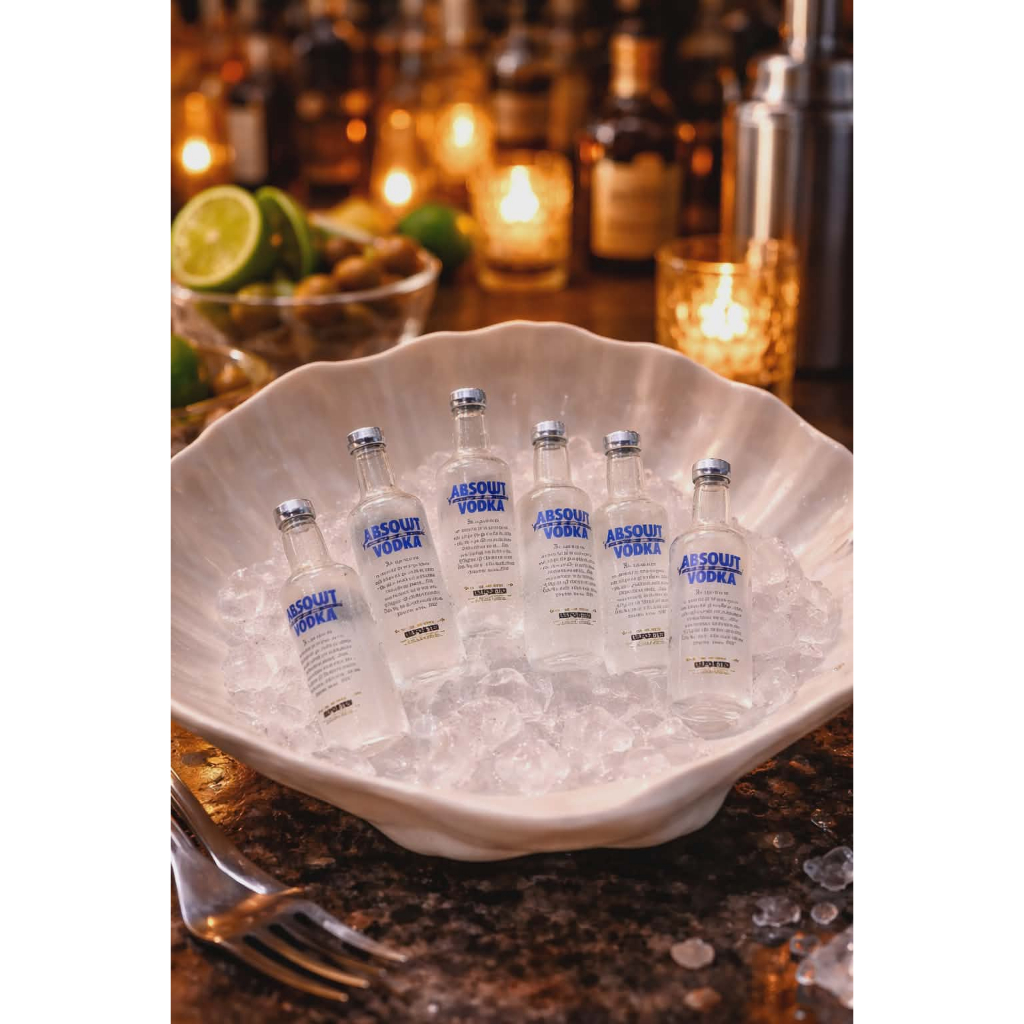 j699ขวดใสวอกก้าจิ๋ว ของเล่นจำลอง แพ็คละ 10 ชิ้้น