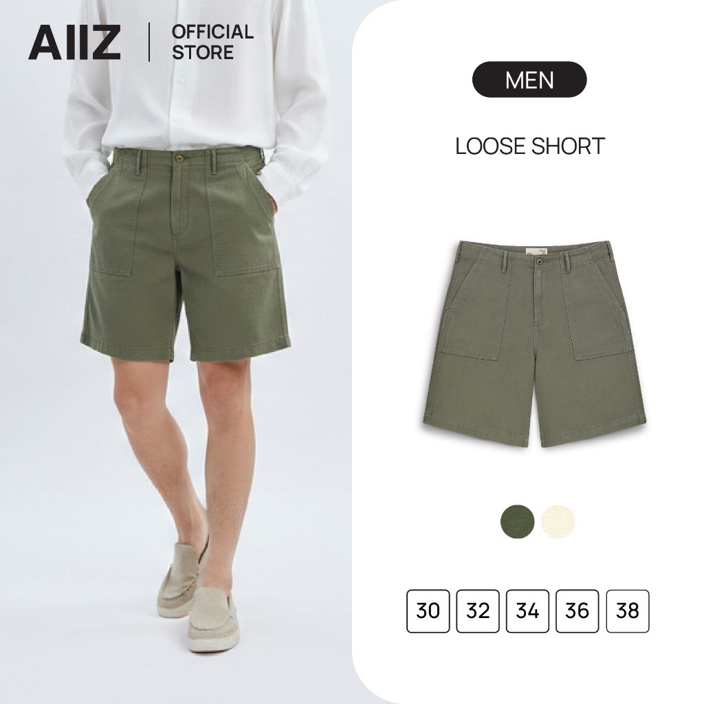 AIIZ กางเกงผู้ชายขาสั้น ทรงหลวม AIIZ Men's Loose Shorts