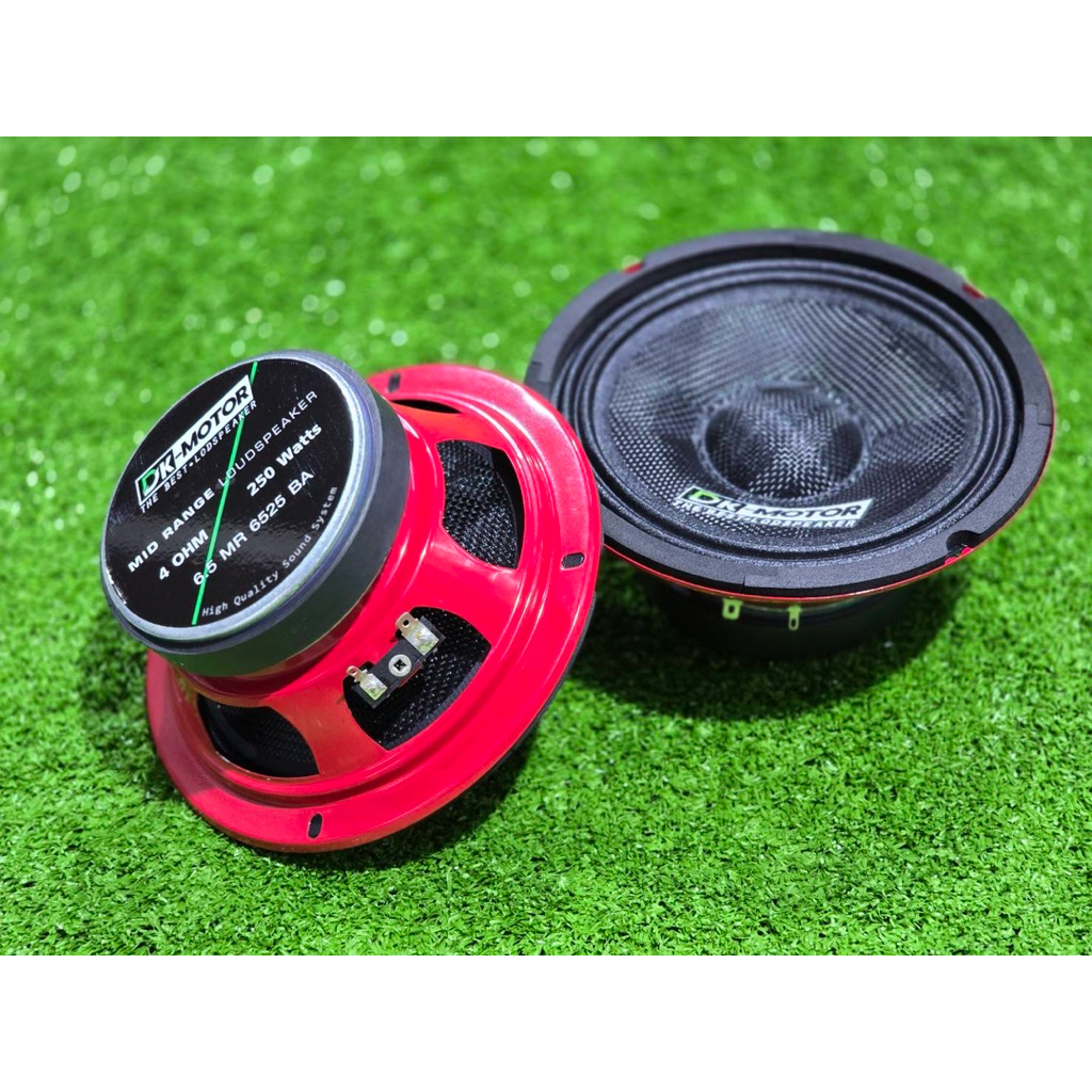 6.5นิ้ว dk-motor หน้าแคปล่า รุ่น (6.5 MR 6525 BA) เสียงดี โครงแดง 6.5” DK-MOTOR