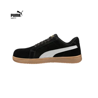 PUMA SAFETY รองเท้าเซฟตี้ หุ้มส้น รุ่น ICONIC BLK/GUM LOW หนังกลับ หัวไฟเบอร์กลาส ป้องกันการเจาะทะลุ ESD