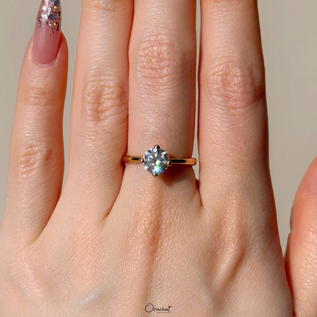 Orachat | Betty 100 H&A ring. (แหวนเงินแท้ 92.5 / หากใส่ไม่พอดีเปลี่ยนขนาดฟรี 1 ครั้ง)