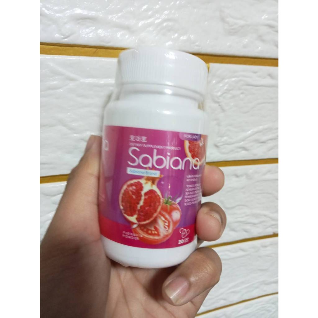 Sabiana ผลิตภัณฑ์เสริมอาหาร ตรา ซาเบียน่า 1 กระปุก 20 แคปซูล