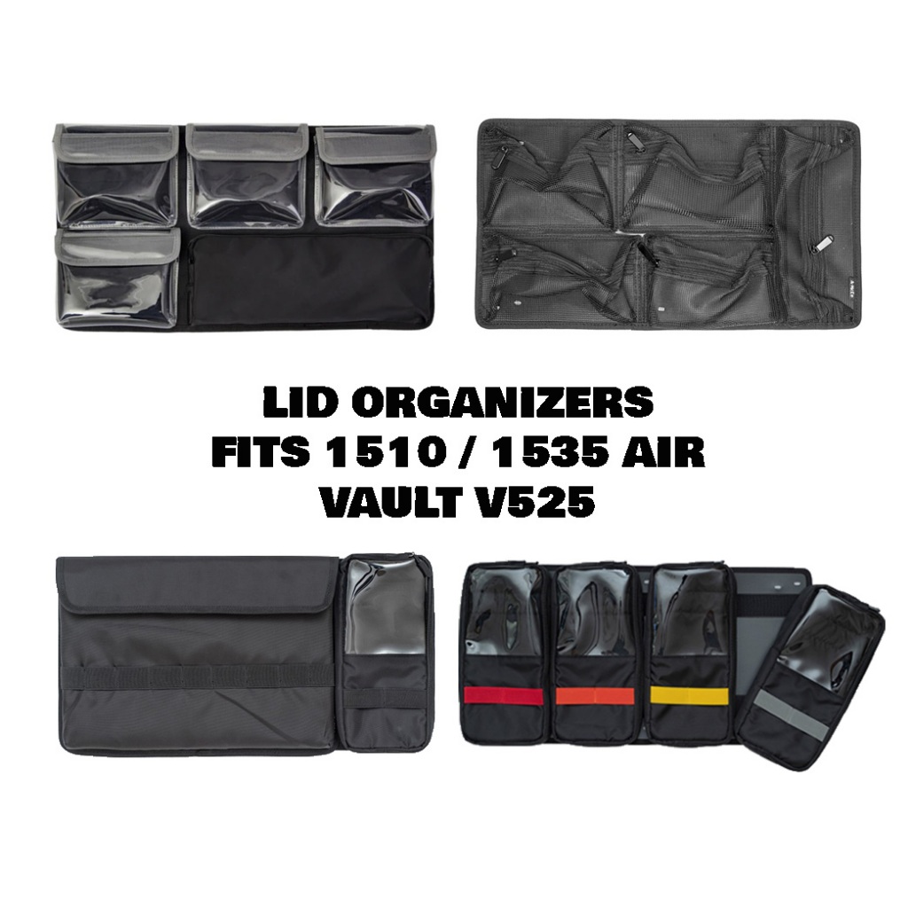 Lid organizer for Pelican 1510 / 1535 Air / V525 / NANUK935 - ติดบนฝากระเป๋า