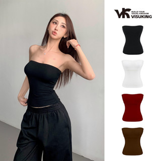 VISUKING Beep Long Tube เกาะอกตัวยาวมียางยืด(สายรัดอกมีแผ่นร…