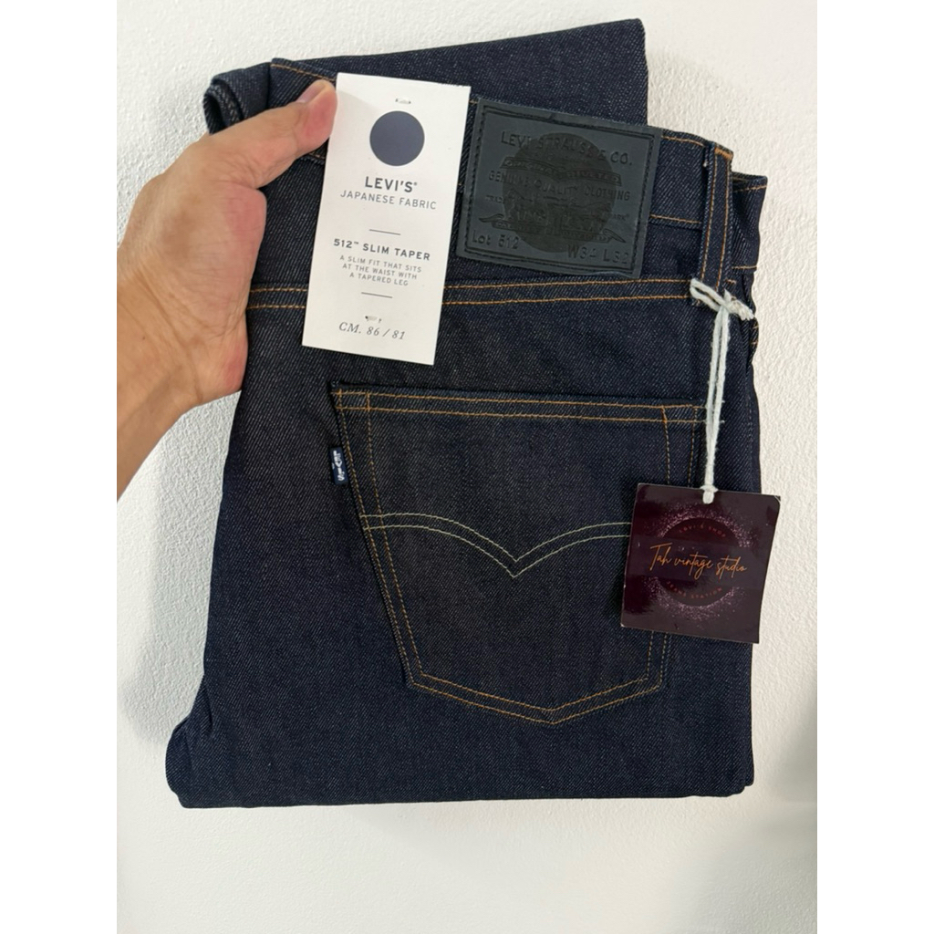 👖 Levi’s 512 bigE ริมน้ำเงิน Blue-tap , Japanese fabric , Size W34 L32 (ขนาดจริงดูตรงรายละเอียดสินค้