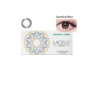 Bausch & Lomb LACELLE Grace สี Sparkling Black รายเดือน คอนแทคเลนส์สี จำนวน/กล่อง 2 ชิ้น