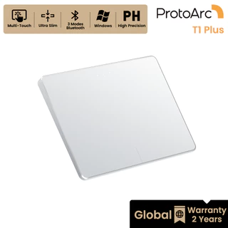 ProtoArc T1 Plus แทร็กแพดไร้สาย Multi-Touch ขนาดใหญ่ บลูทูธ 3 อุปกรณ์ ความแม่นยำสูง รับประกัน 2 ปี