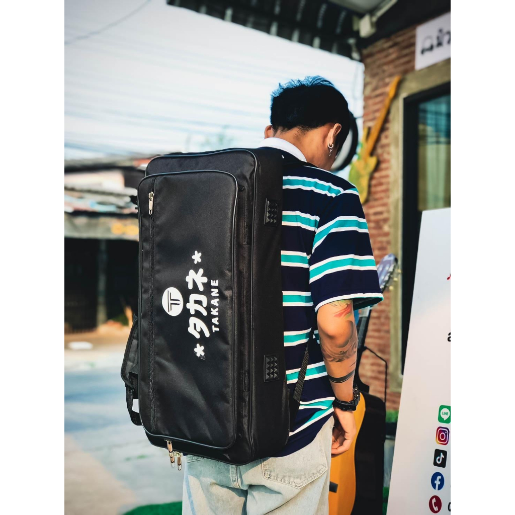 กระเป๋าใส่เอฟเฟค Takane บุฟองน้ำหนา ด้านใน สะพายหลัง มีหูหิ้ว กระเป๋าเอฟเฟค กระเป๋ากลองไฟฟ้า