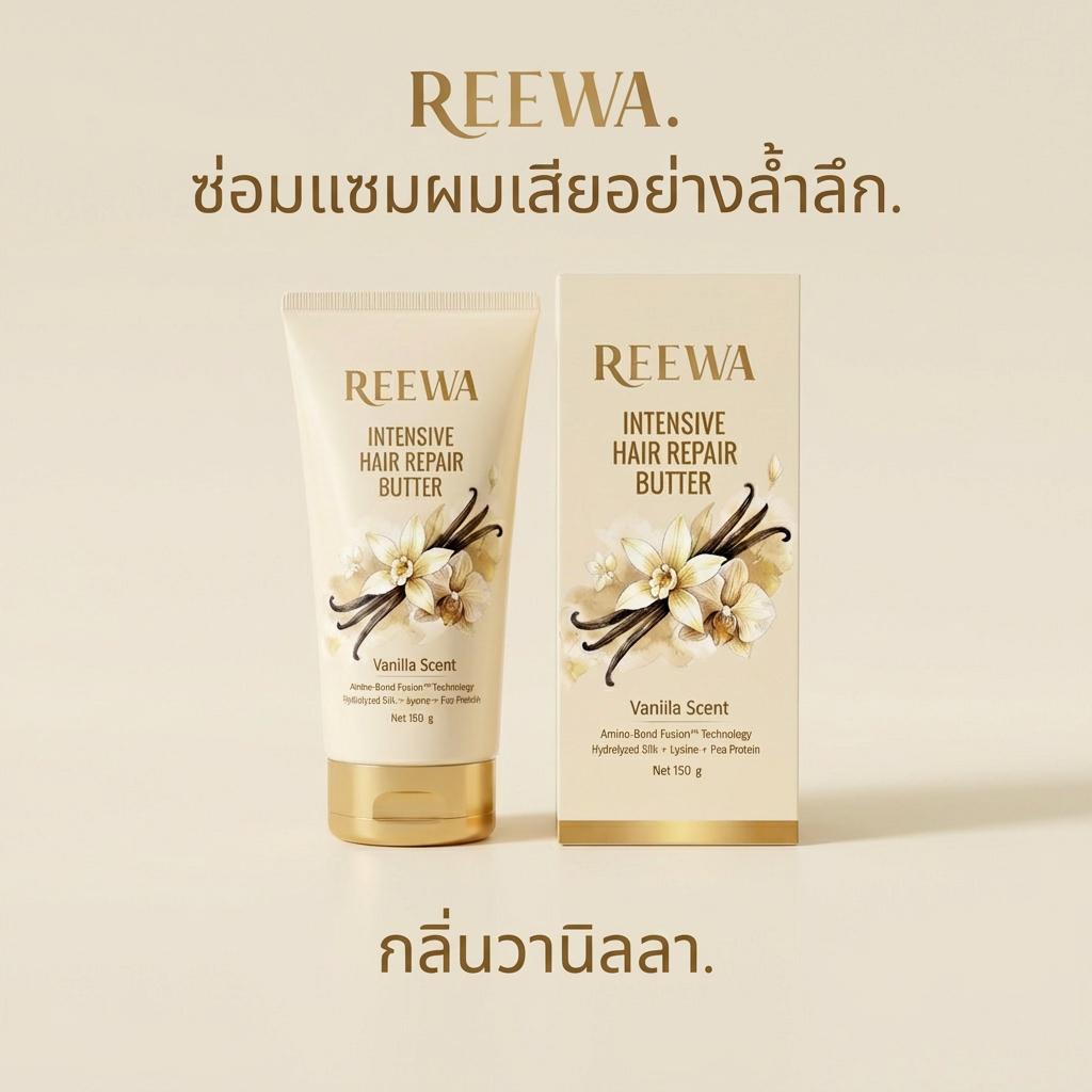 โปรตีนบัตเตอร์กู้ผมรีว่า | 150 กรัม | บัตเตอร์บำรุงผมเสีย ช่วยให้ผมดูนุ่มลื่น เงางาม ดูชี้ฟูน้อยลง รูปที่ 4