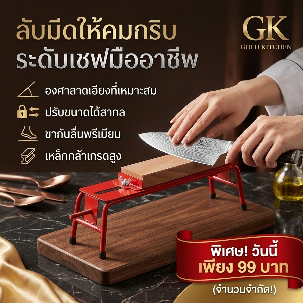ที่วางหินลับมีด ลับคมง่าย กันลื่น ใช้งานได้ปลอดภัย (พร้อมส่ง)