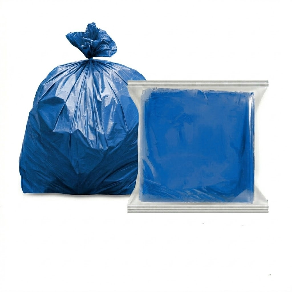 IQ Brand ถุงขยะสีฟ้า (1KG / แพ็ค) มีครบทุกขนาด รุ่นขายดี แบบมาตรฐาน ใช้งานง่าย
