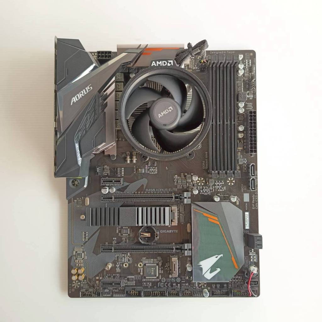 CPU + M/B  CPU   Ryzen 5  5600G  3.90GHz + GIGABYTE  B450  AORUS  ELITE  (AM4) ประกัน  2  เดือน