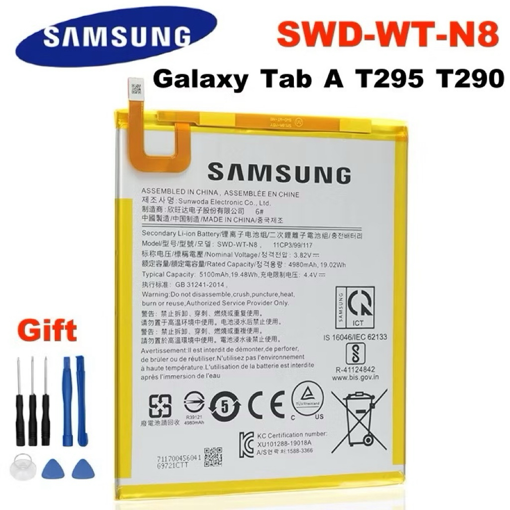 แบตเตอรี่  T295 รับประกัน แบตT295แบต Samsung Tab A 8.0 2019 SM-T290 SM-T295แบตเตอรี่ Samsung