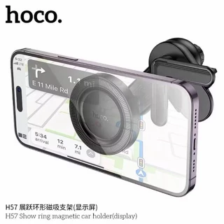 ที่ยึดติดรถยนต์แบบแม่เหล็ก Hoco H57 /H56 ที่จับมือถือ Magnetic Ring Car Holder สำหรับติดหน้าจอรถยนต์ สินค้าของแท้100%