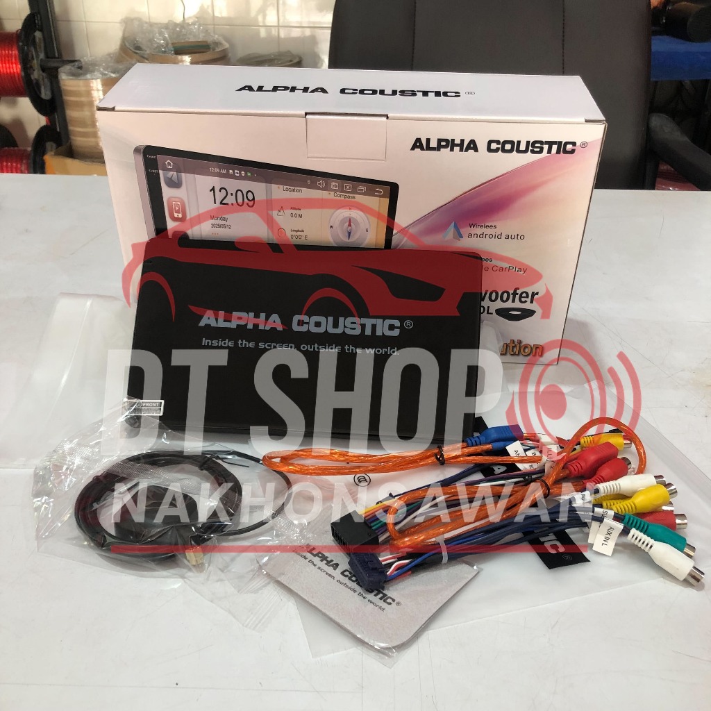 จอแอนดรอยติดรถยนต์ Alpha Coustic T7 Ram4 Rom32 8-Core QLED 9/10นิ้ว รองรับApple CarPlay Android Auto