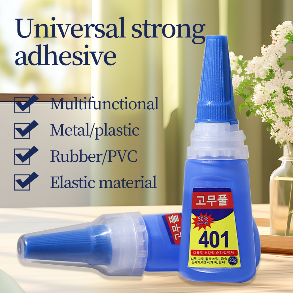 401 Super Glue 20g - Strong Universal Adhesive for Metal, Plastic & Rubber