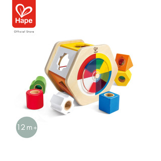Hape บล็อกหยอดรูปทรงแปดเหลี่ยม Wooden Wonder Shape Sorter 12 เดือนขึ้นไป