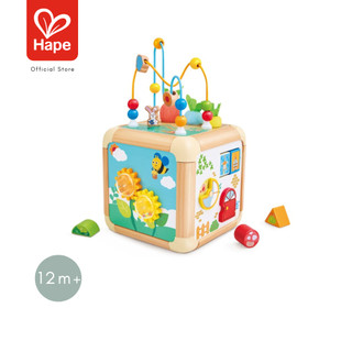 Hape กล่องกิจกรรมกระทัดรัด Green Thumbs Activity Cube 12 เดือนขึ้นไป