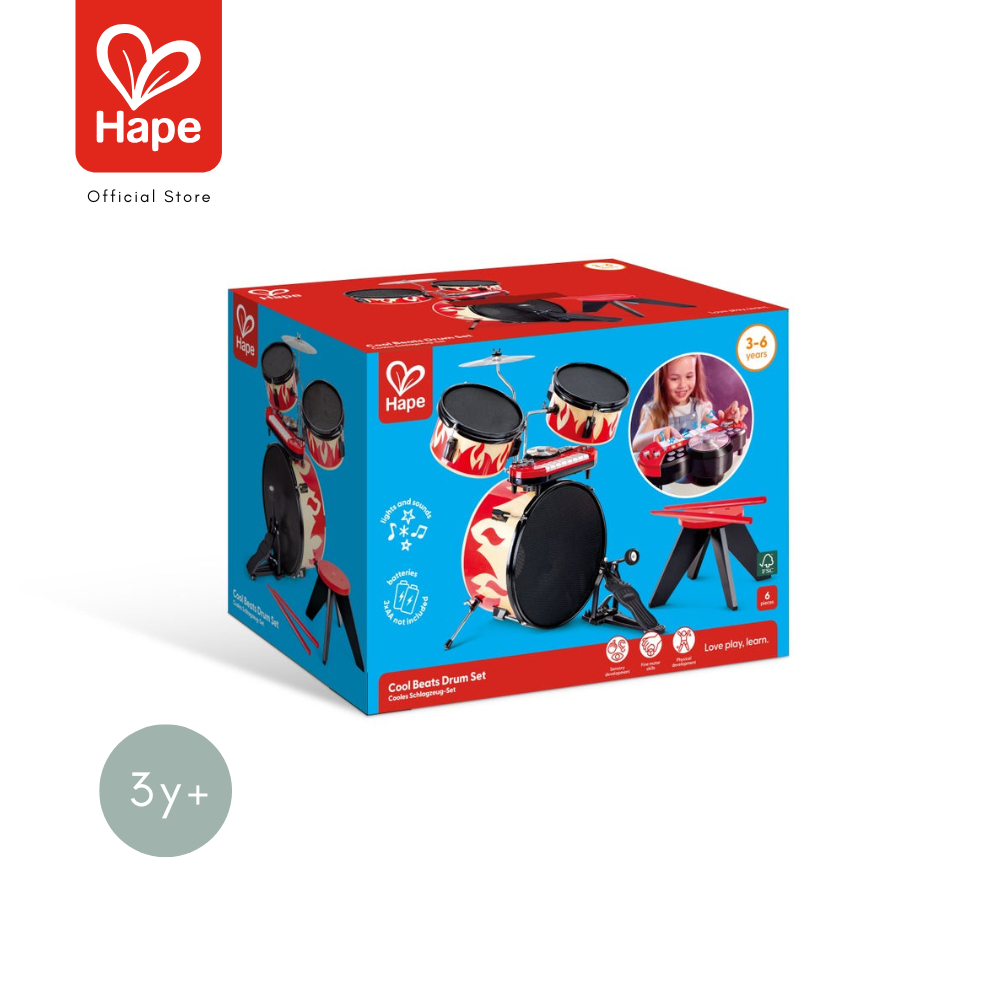 Hape - Cool Beats Drum Set         กลองชุดสุดมันส์ พร้อมคีย์บอร์ดถอดได้        3Y+ รูปที่ 8