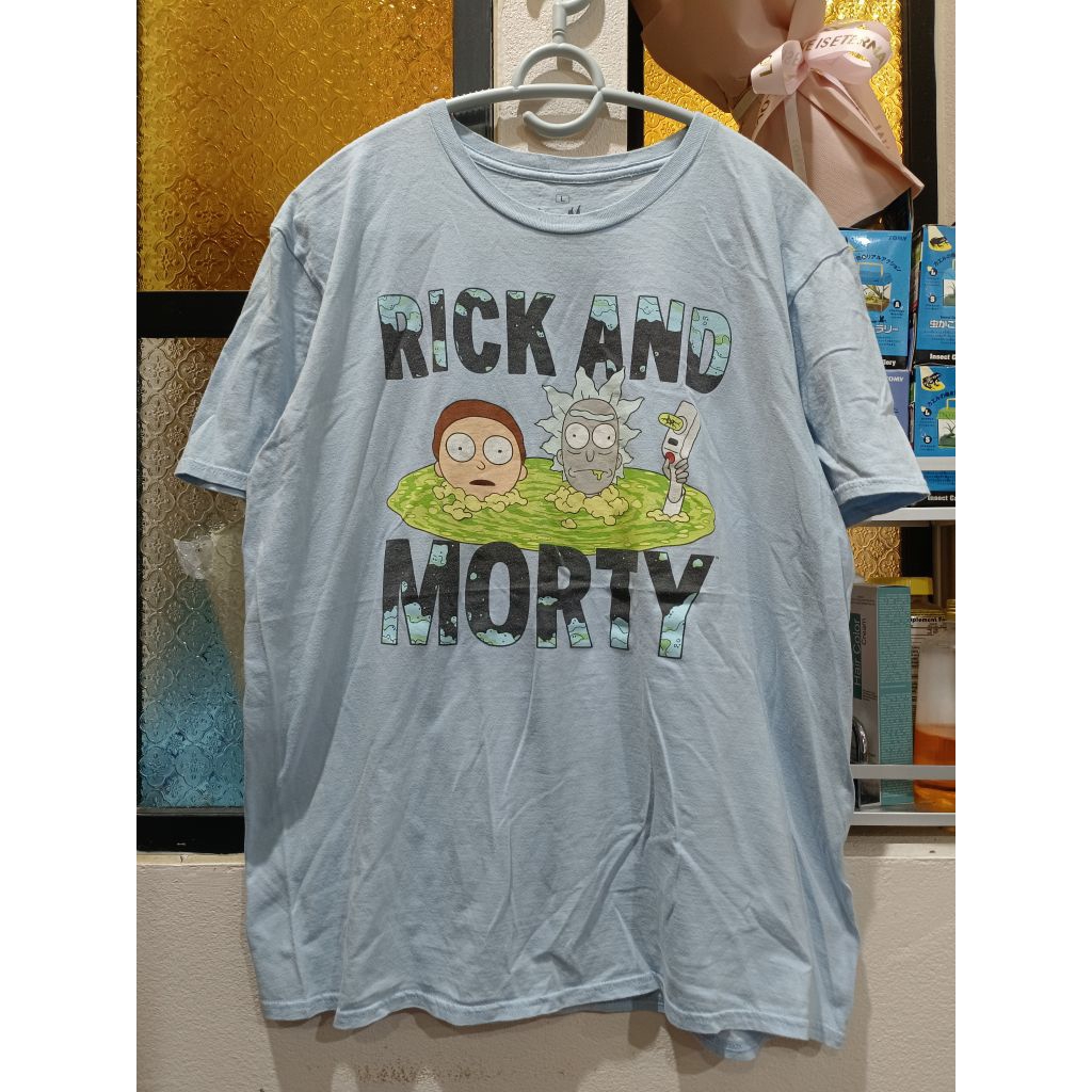 เสื้อยืด RICK & MORTY Cartoon Network Adult Swim T-Shirt L