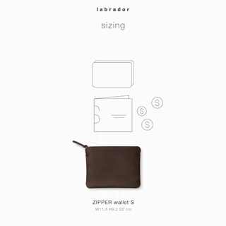 labrador ZIPPER wallet S กระเป๋าสตางค์แบบซิป ทรงสั้น (LAA208)