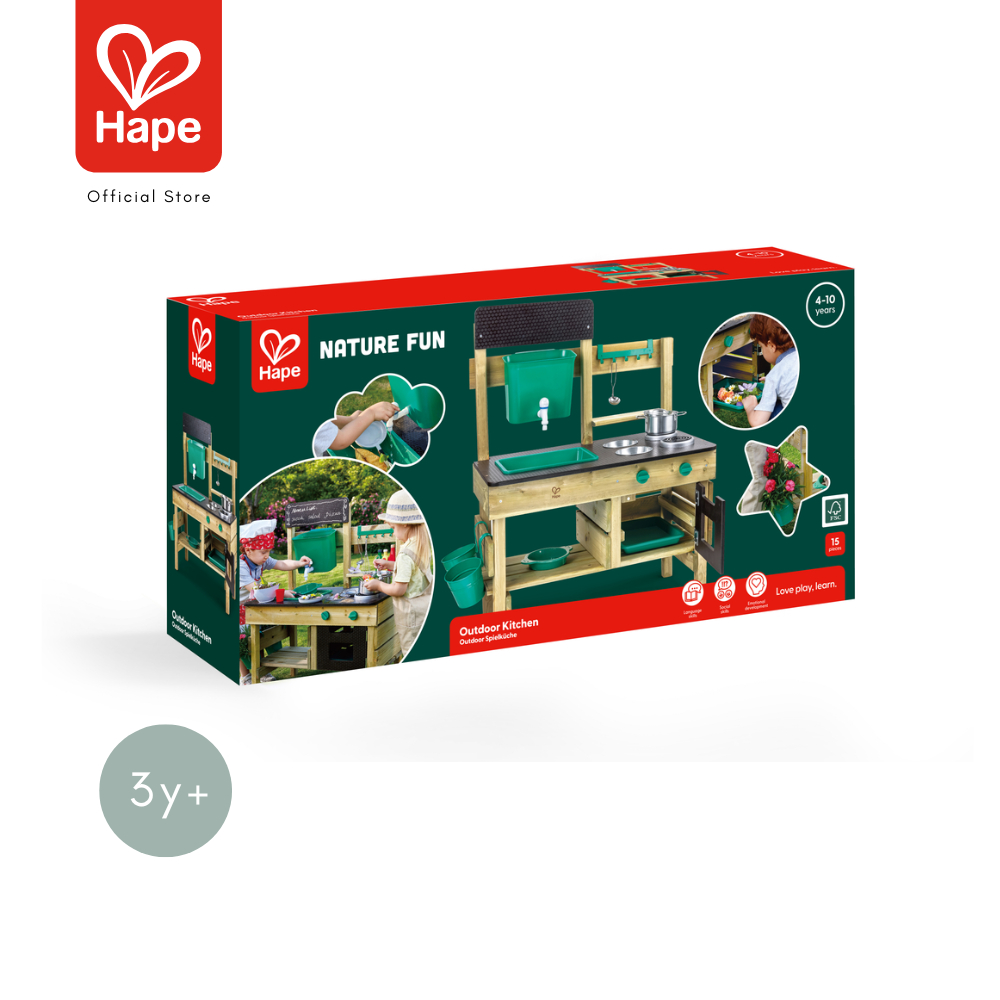 Hape Outdoor Kitchen	ชุดครัว เอาท์ดอร์ เล่นนอกบ้าน ใส่น้ำจริงได้ 3Y+ รูปที่ 8