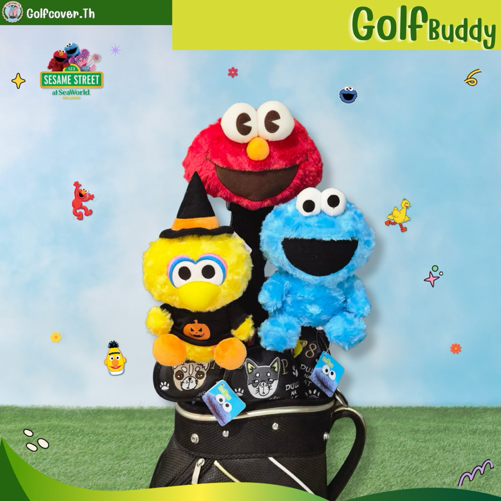 ตุ๊กตาหัวไม้กอล์ฟ coverไม้กอล์ฟ Driver cover รวมไม้ (Elmo) เอลโม่ งานลิขสิทธิ์แท้