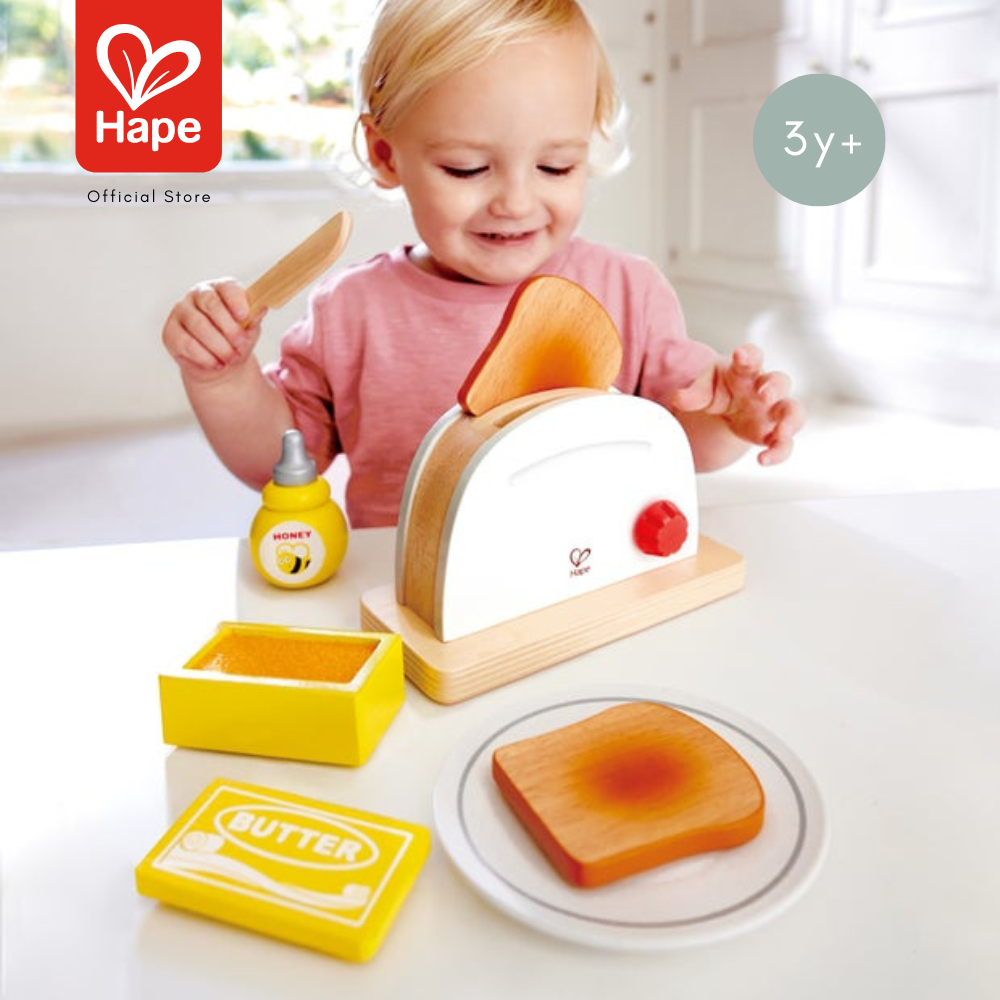 Hape - Pop-up Toaster Set        ชุดเครื่องปิ้งขนมปังป๊อปอัพ        3Y+ รูปที่ 3