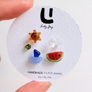 ต่างหูแก้ว รุ่น Summer Dream แบรนด์ Lily.Joy