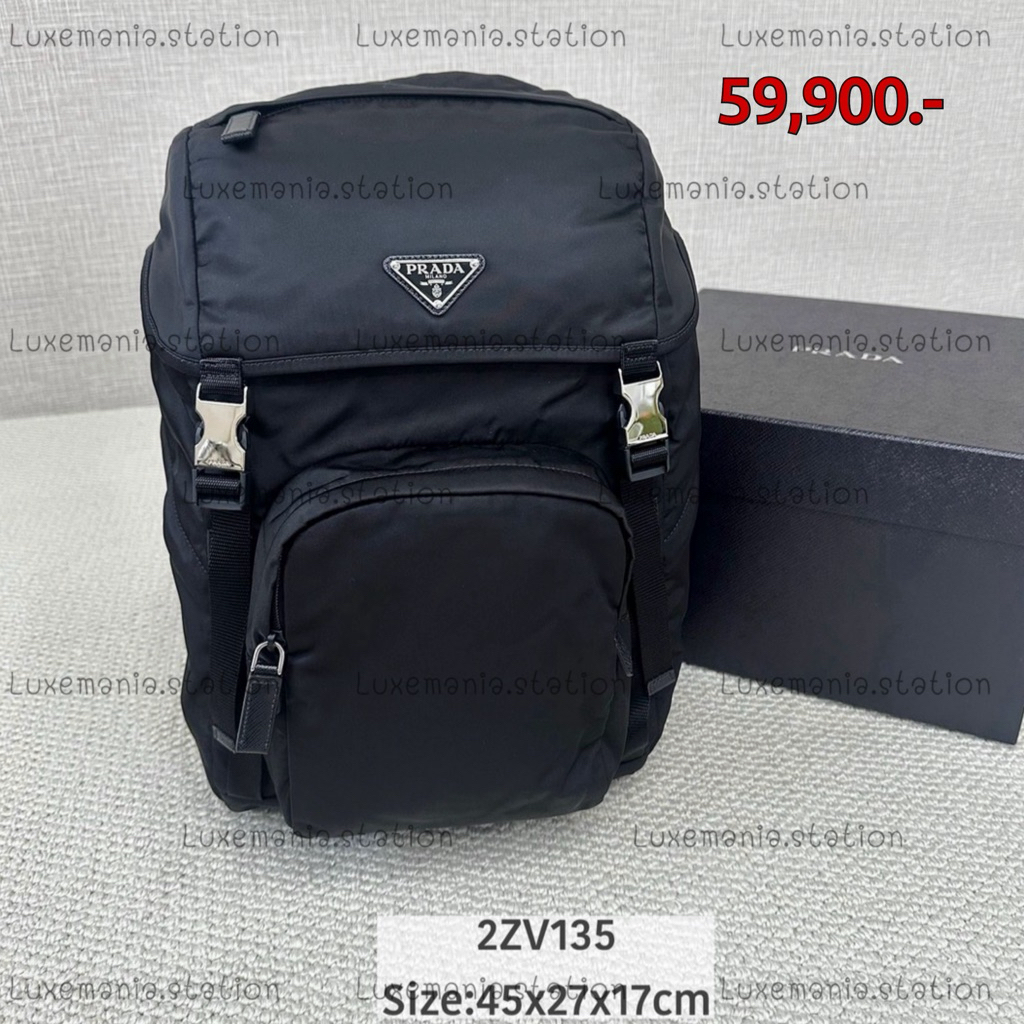 🇹🇭👜[พร้อมส่ง]: New!! Prada Re-Nylon Backpack Bag 2VZ135‼️ก่อนกดสั่งรบกวนทักมาเช็คสต๊อคก่อนนะคะ‼️